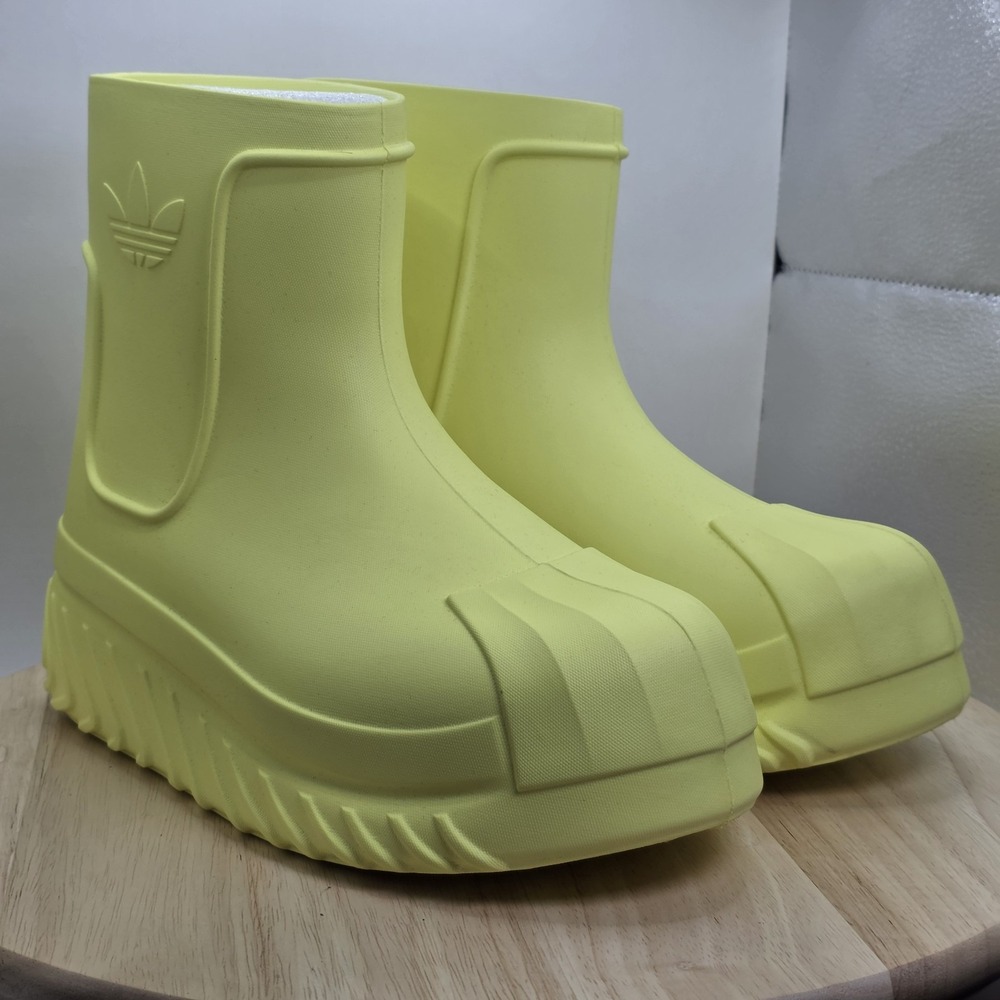 Women's 7.5 - Adidas ADIFOM SST BOOT IG2682 ORIGINALS Rubber Boots Pulse Yellow - Picture 5 of 9